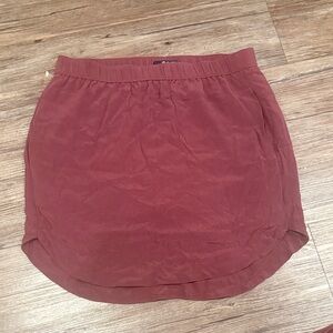 Madewell Burgundy Mini Skirt